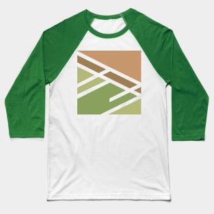 Green brown Minimalist marble modern and cool Baseball T-Shirt